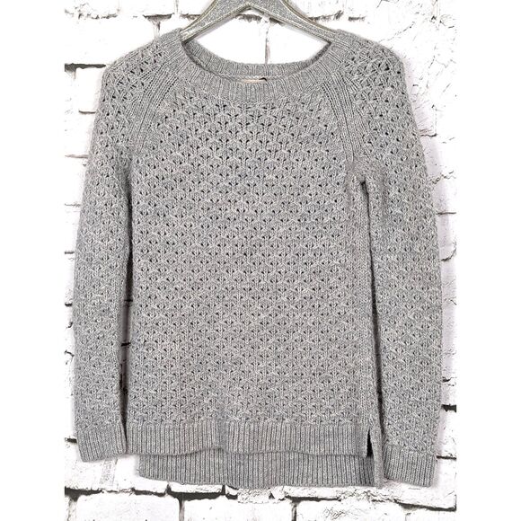 BANANA REPUBLIC Quiet Luxury Wool Alpaca Italian Yarn Knit Classic Sweater XS - Picture 1 of 9
